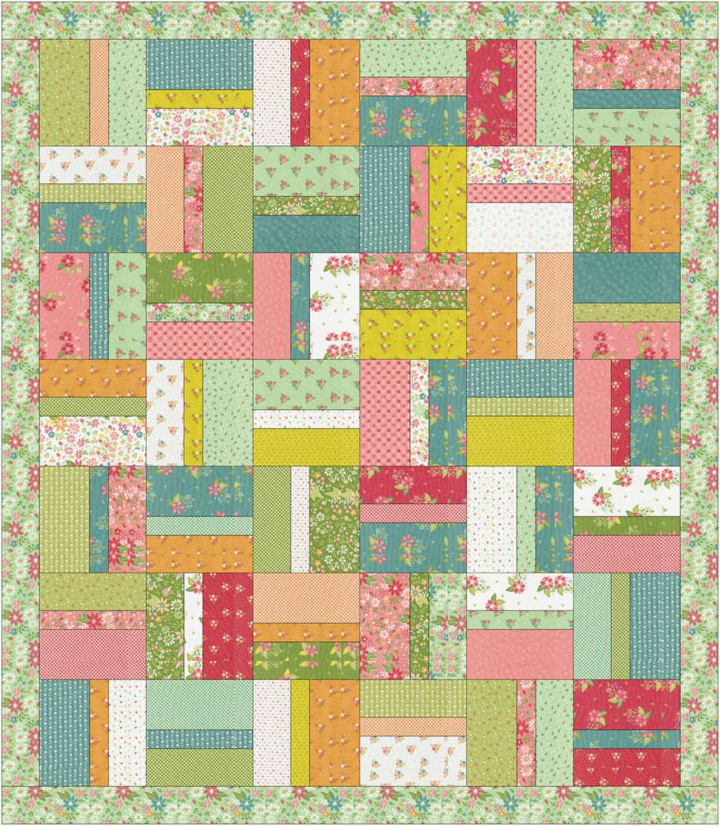 Colorburst Quilt tutorial PDF - download only