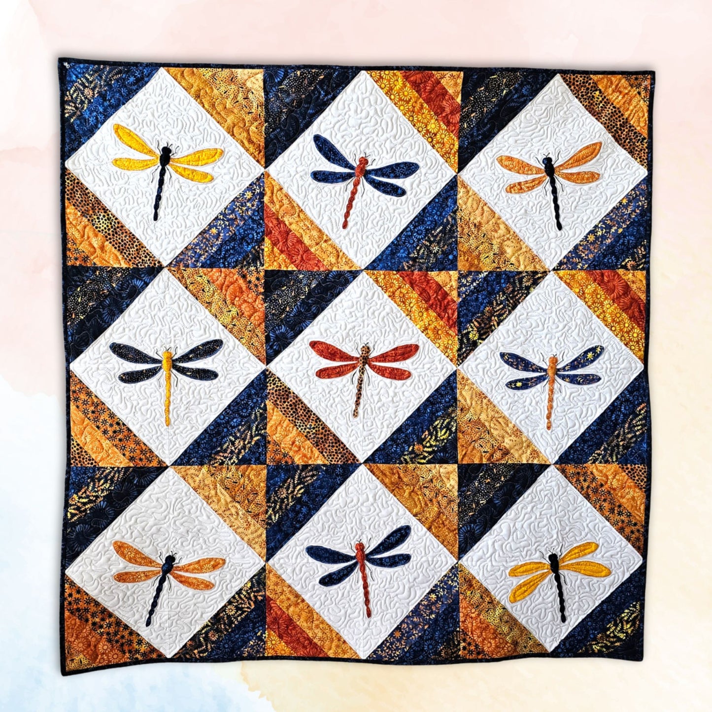 Dragonflies quilt pattern