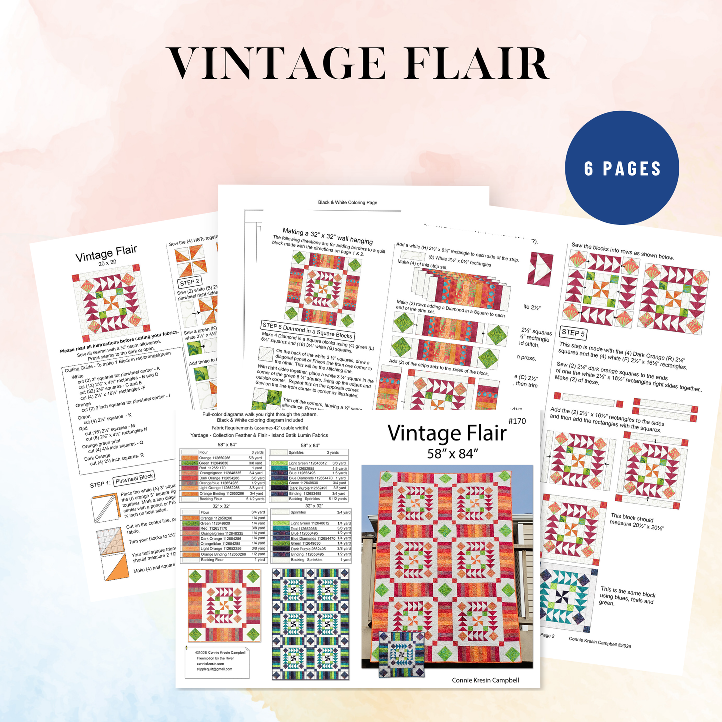 Vintage Flair quilt pattern