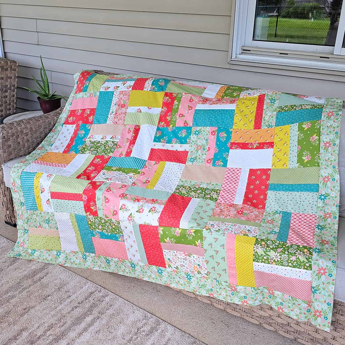 Colorburst Quilt tutorial PDF - download only