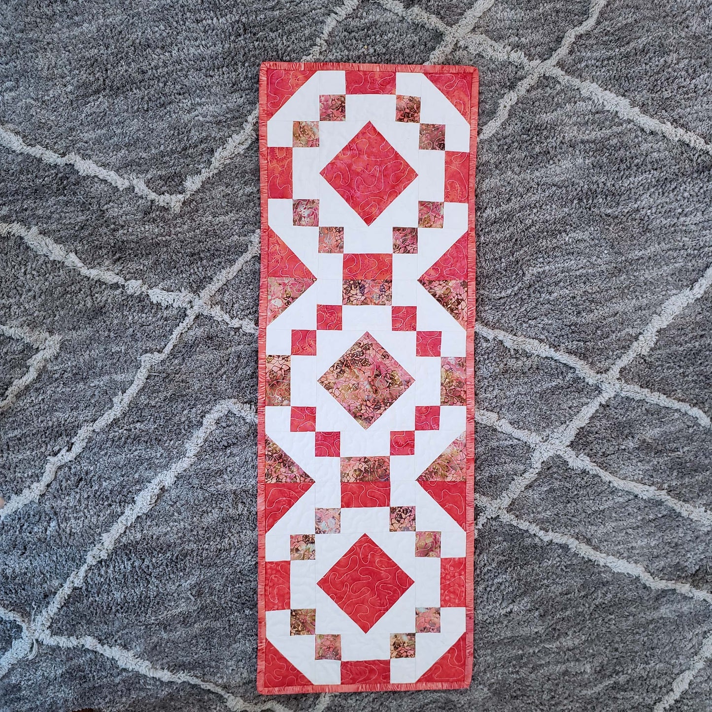 Coral Jewel table runner tutorial
