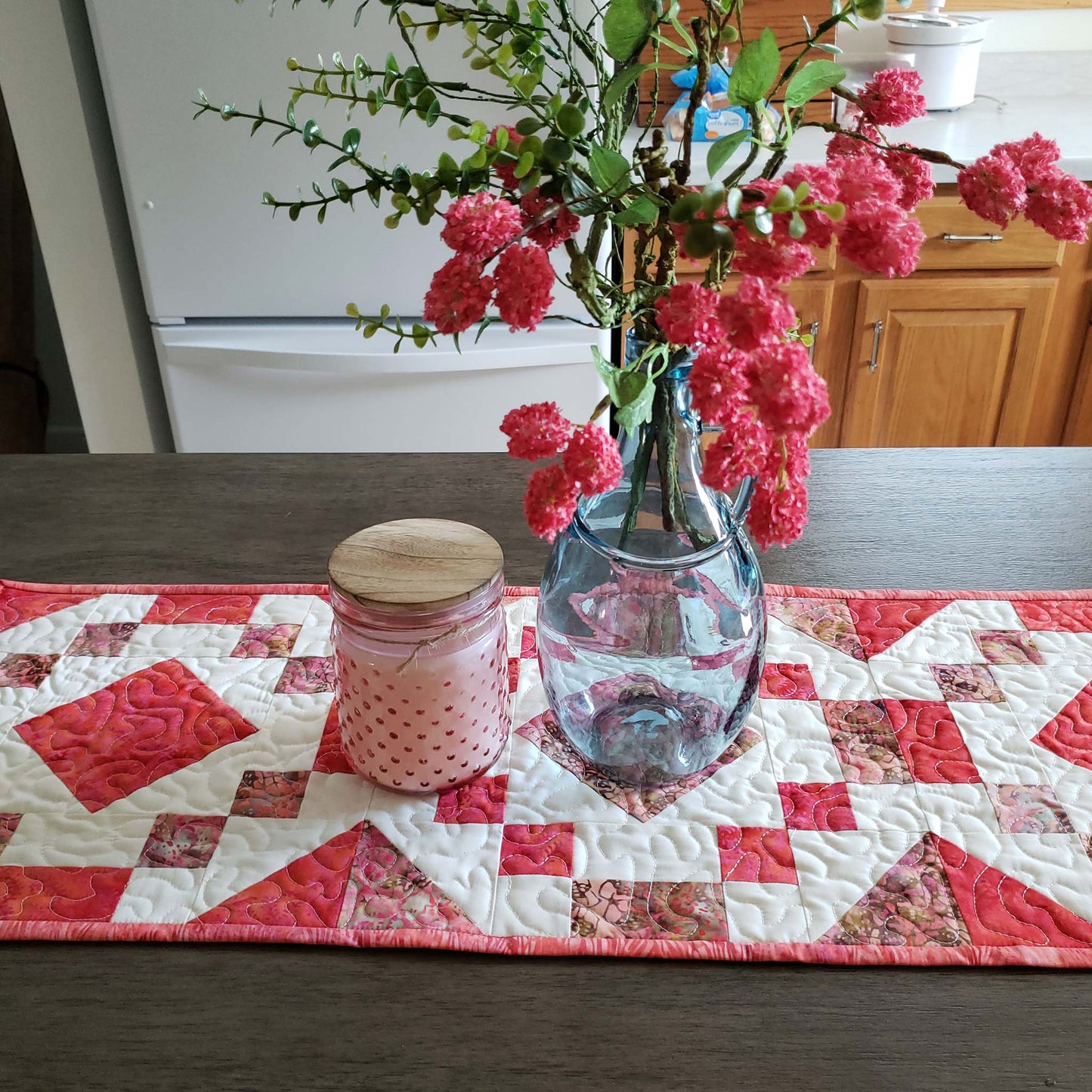 Coral Jewel table runner tutorial