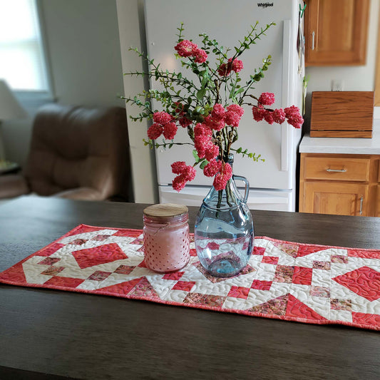 Coral Jewel table runner tutorial