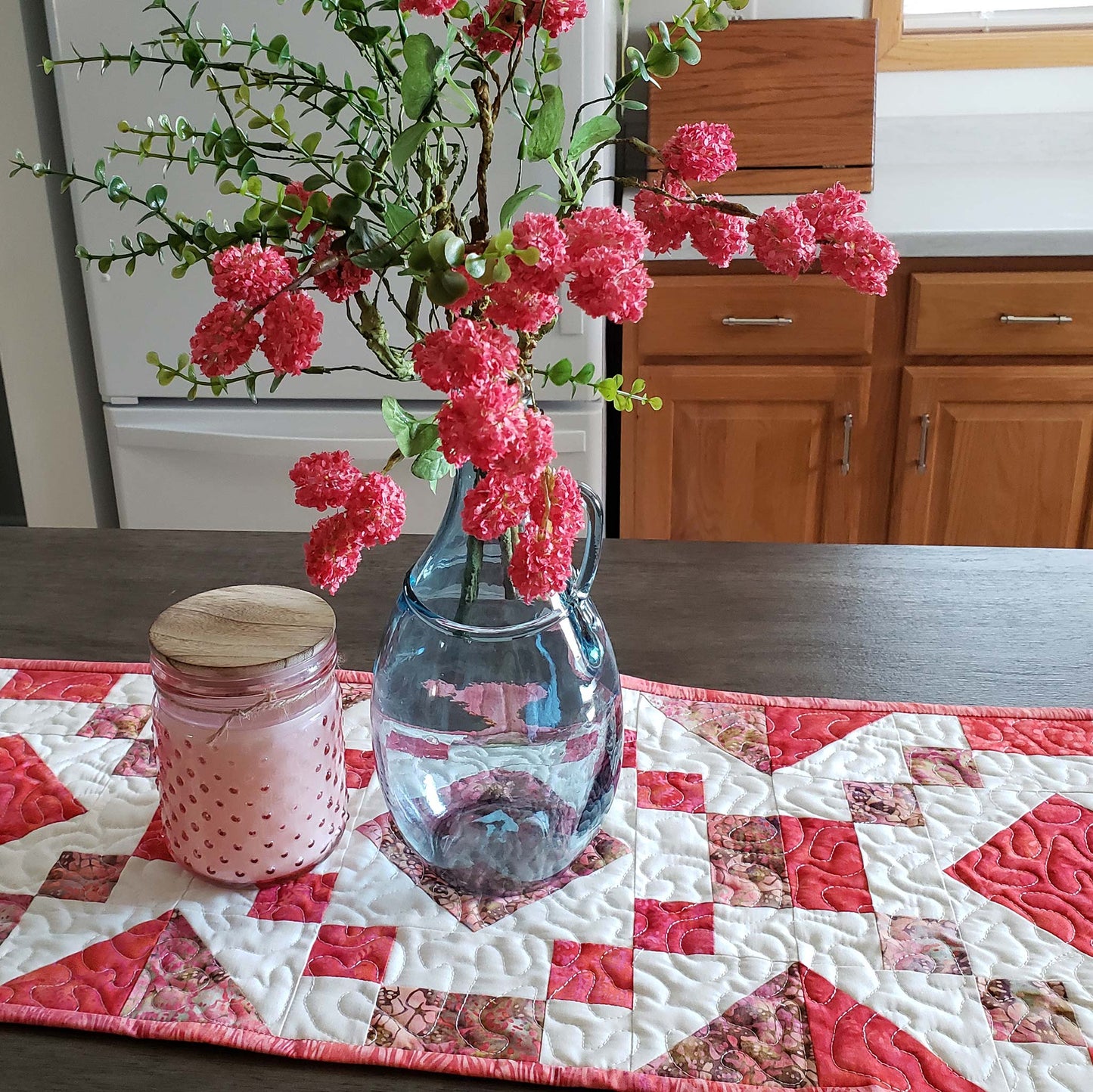 Coral Jewel table runner tutorial