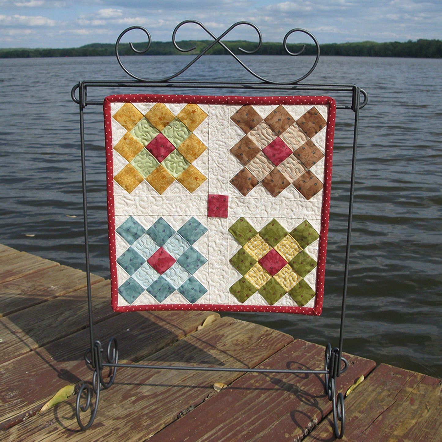 Quilt project made with Granny Square blocks