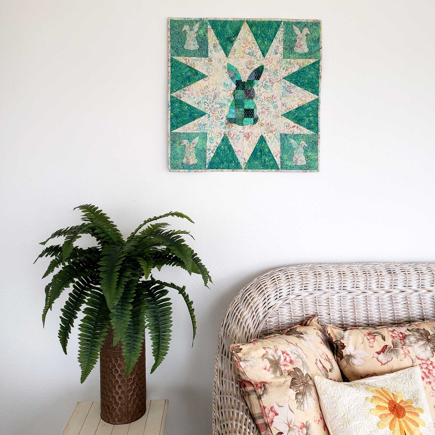 Patchwork Rabbit Wall Hanging