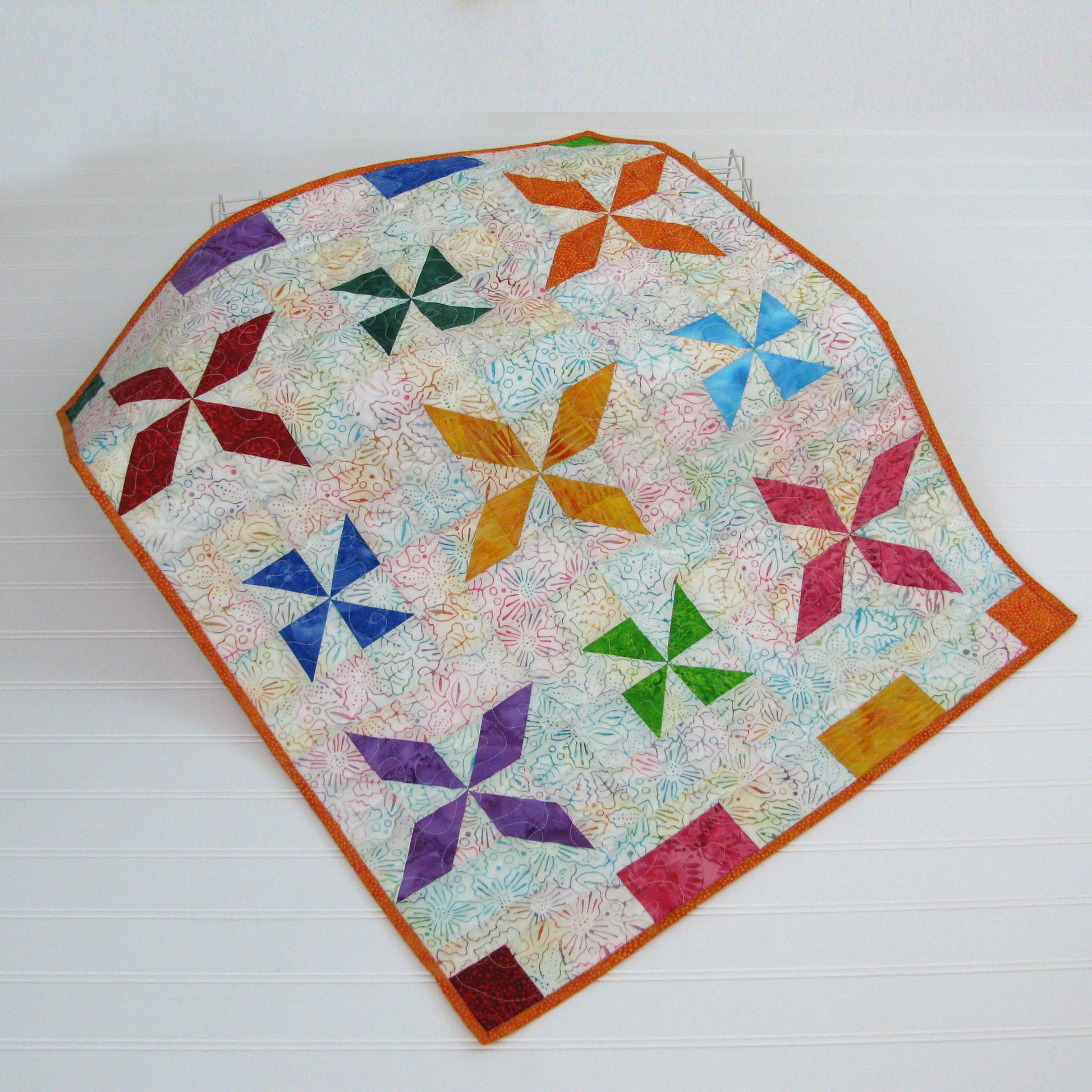 Pinwheel Baby Quilt or Table Topper