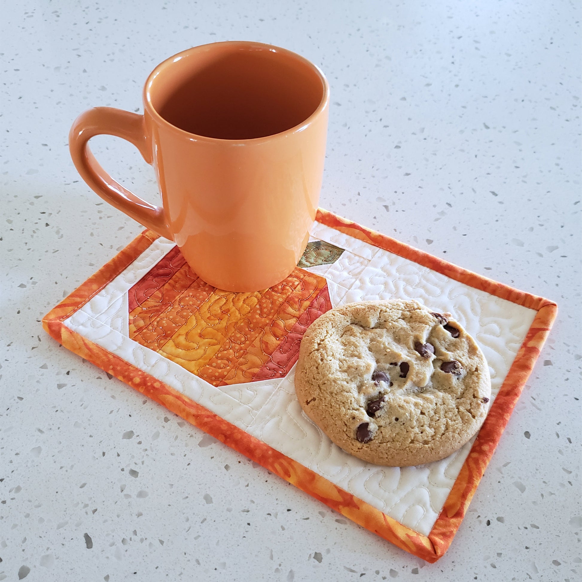 Harvest Pumpkin Mug Rugs tutorial