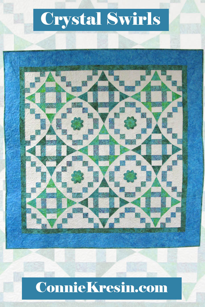 River Swirls quilt pattern 56" x 56" Digital pdf