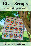 River Scraps quilt pattern in 5 different sizes