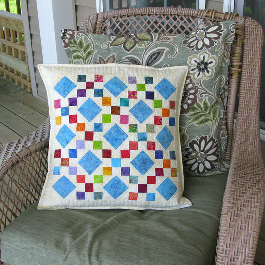 Scrappy Batik Quilt pillow