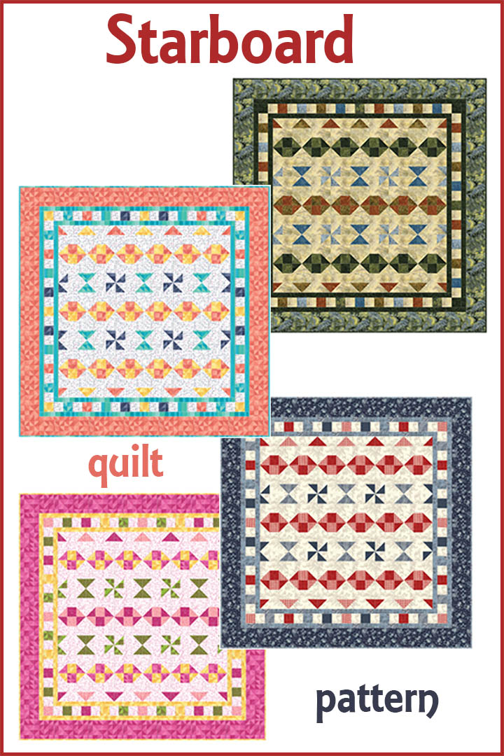 Starboard is an easy to make quilt using just one simple block