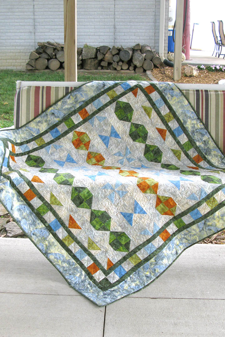 Starboard is an easy to make quilt using just one simple block