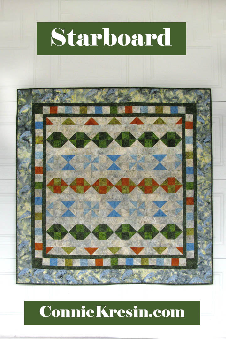 Starboard is an easy to make quilt using just one simple block
