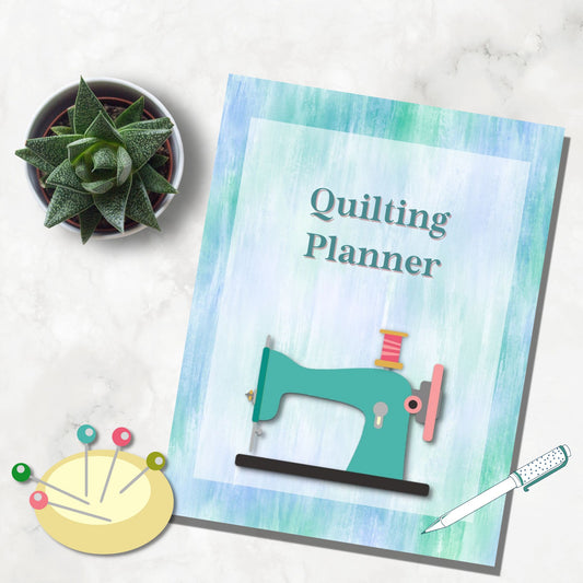 Teal Quilting Calendar and Planner