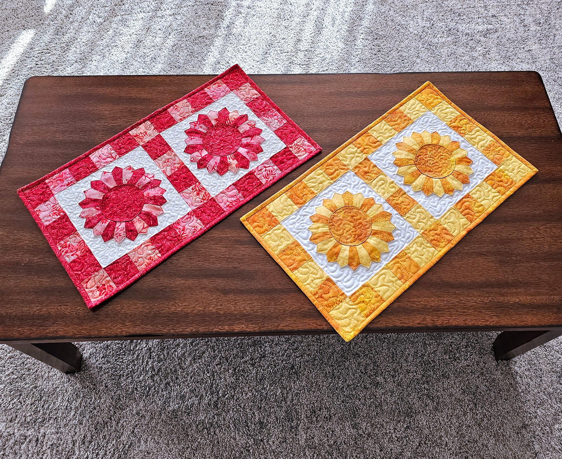 Mini Dresden table runners quilt PDF