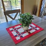 4th of July table runner tutorial