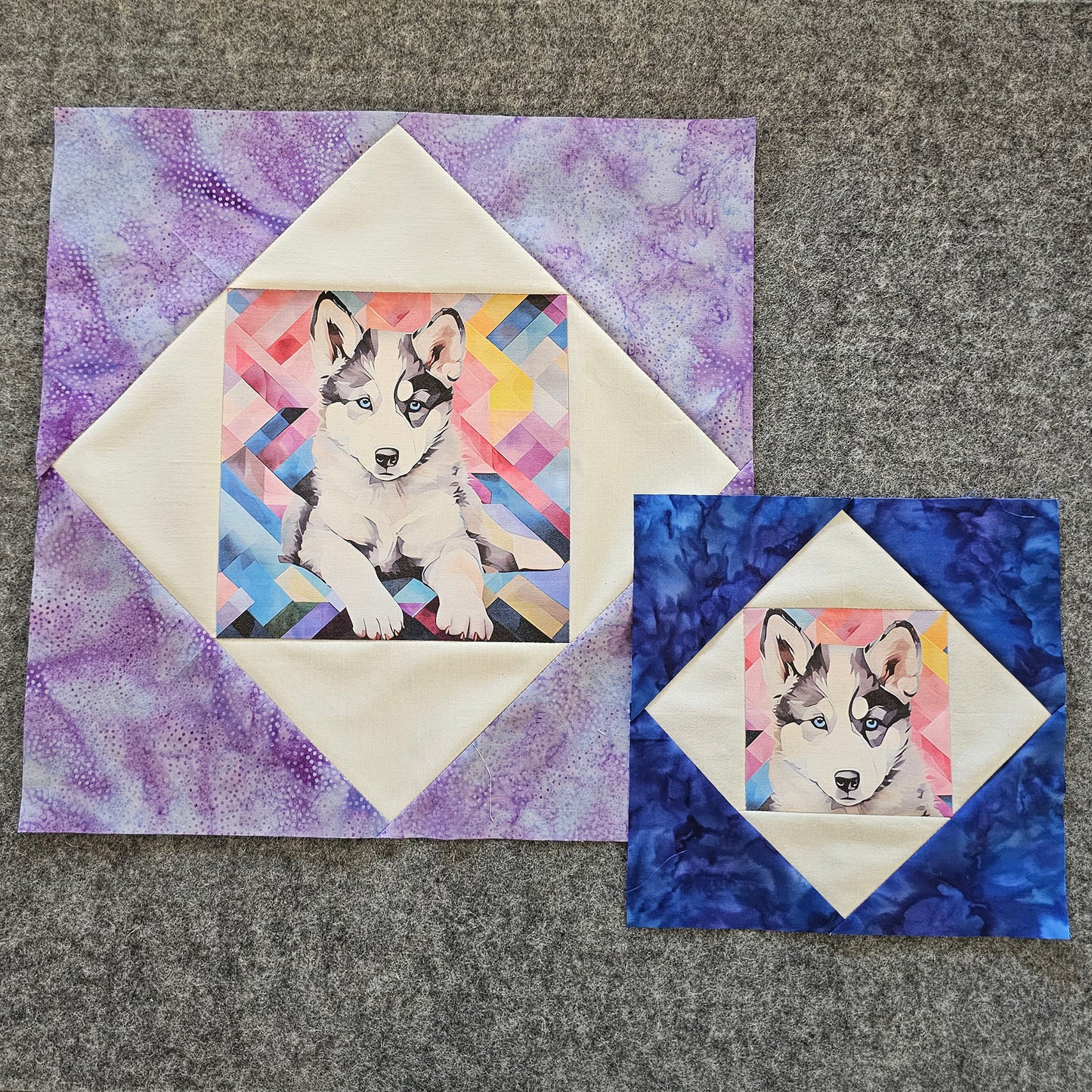 Diamond in a Square quilt block tutorial 3 sizes