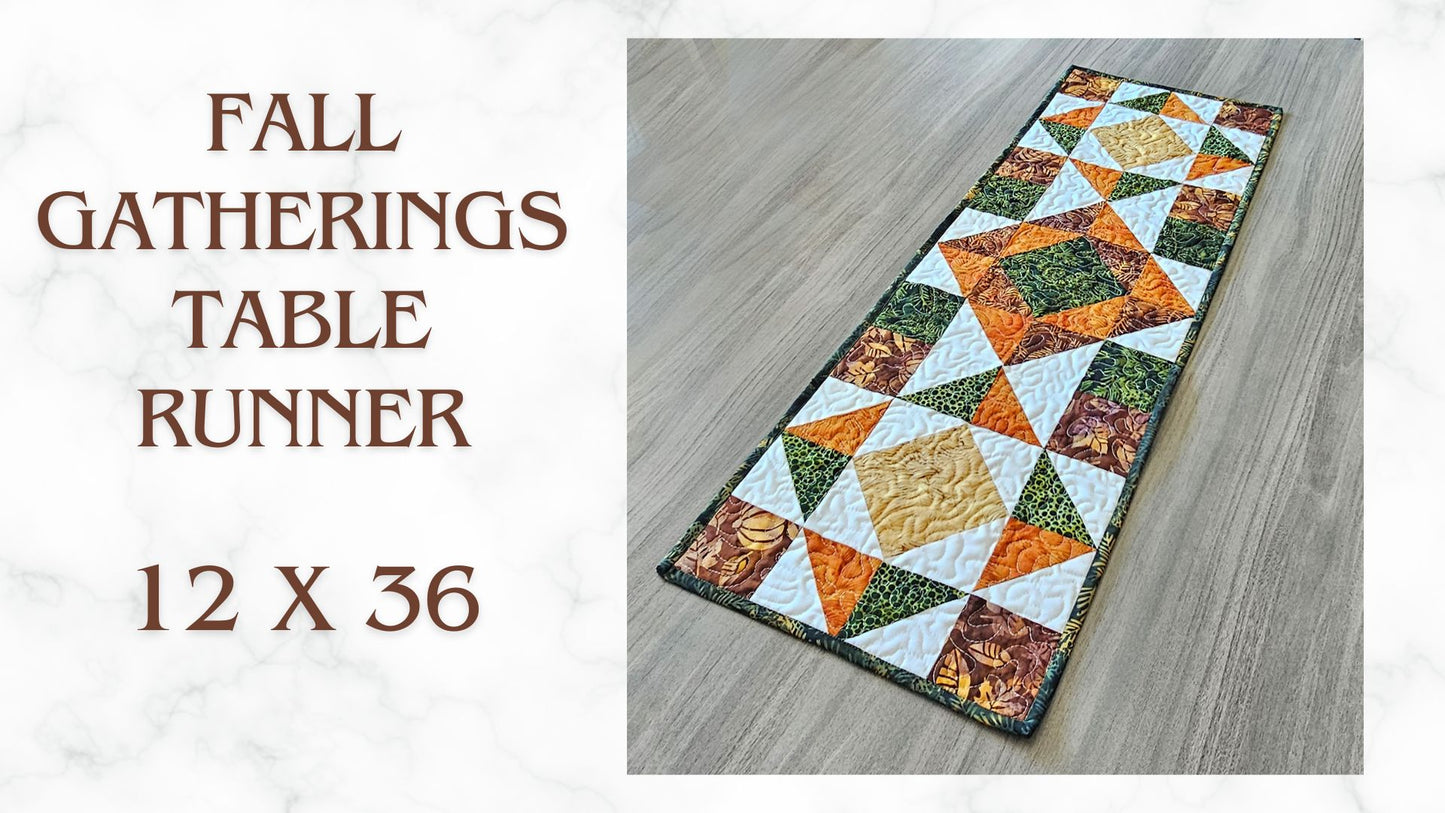 Fall Gatherings Table Runner PDF