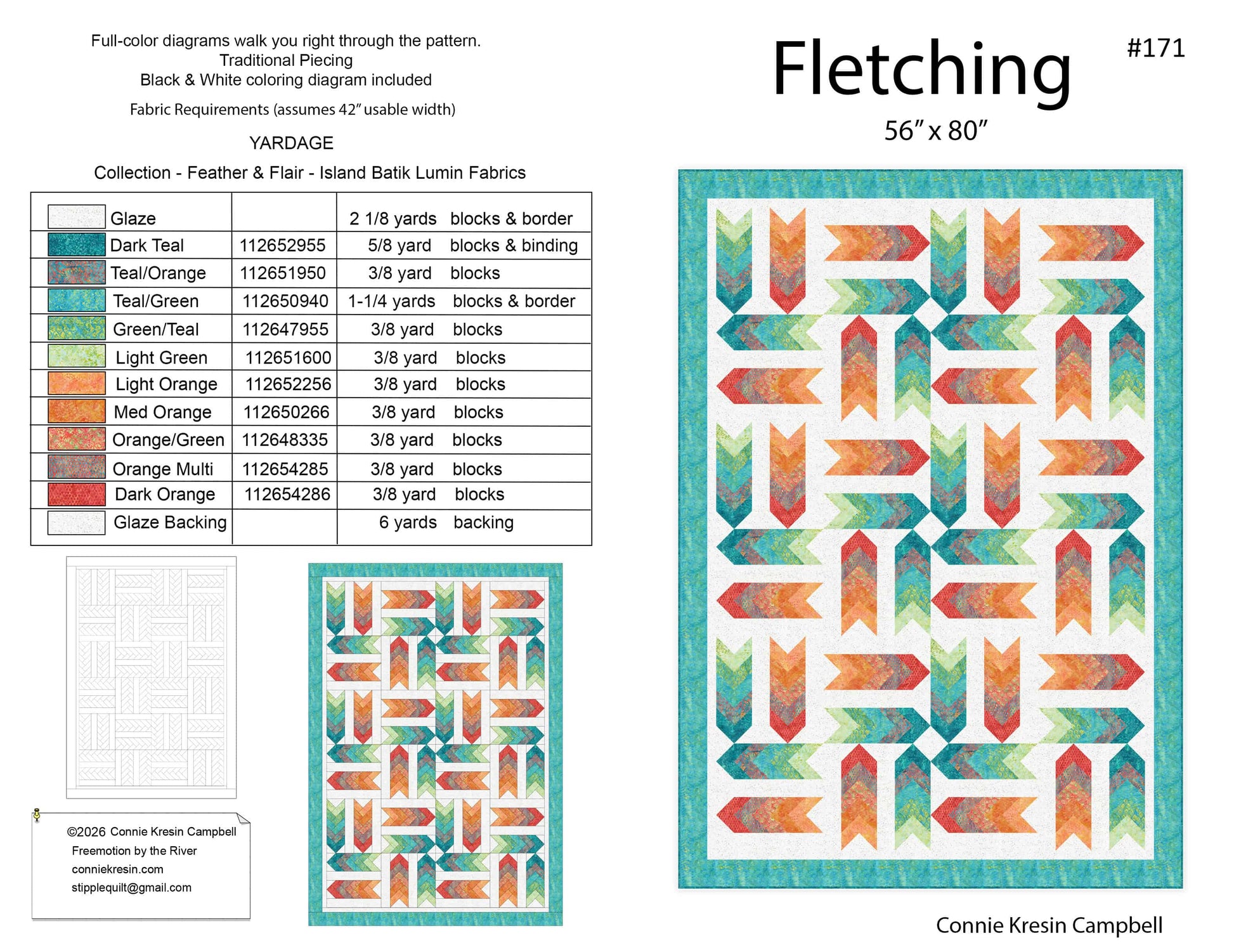 Fletching Quilt Pattern Cover