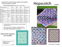 Hopscotch quilt in 4 sizes
