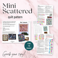 Mini Scattered quilt pattern