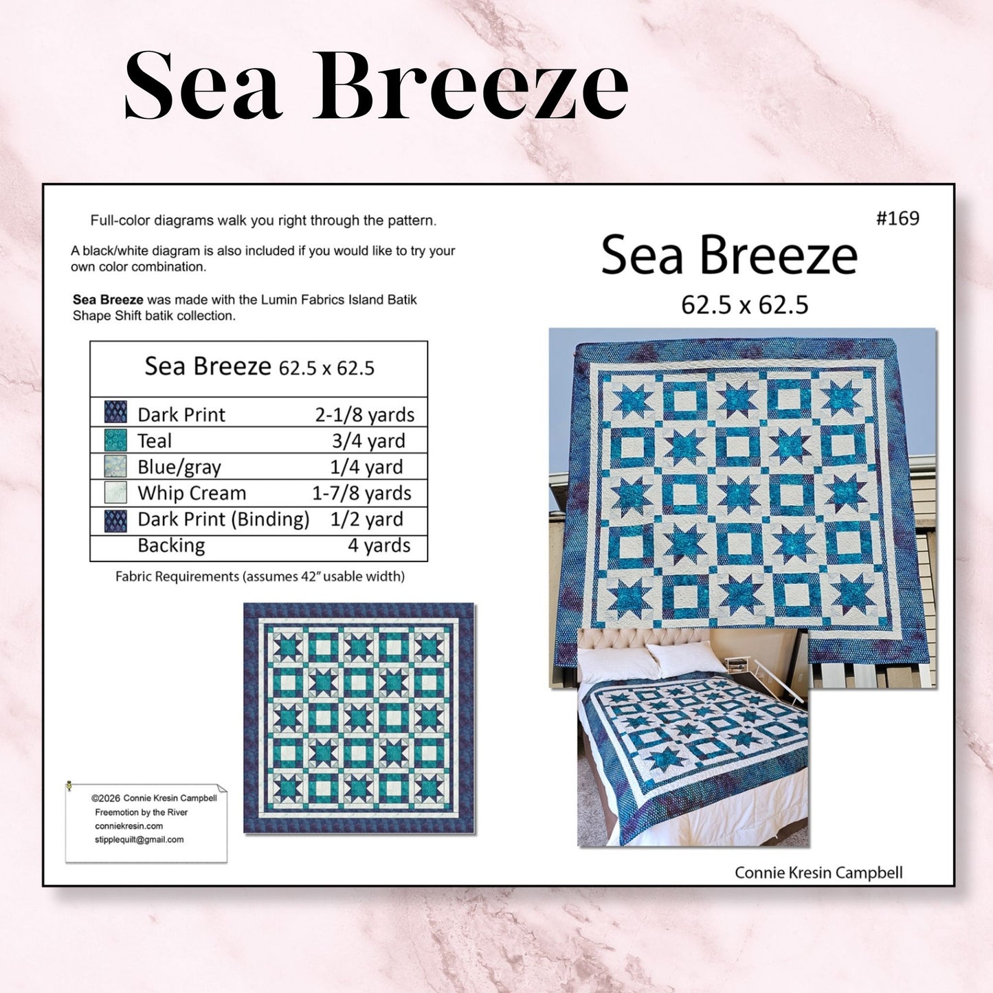 Sea Breeze quilt pattern cover