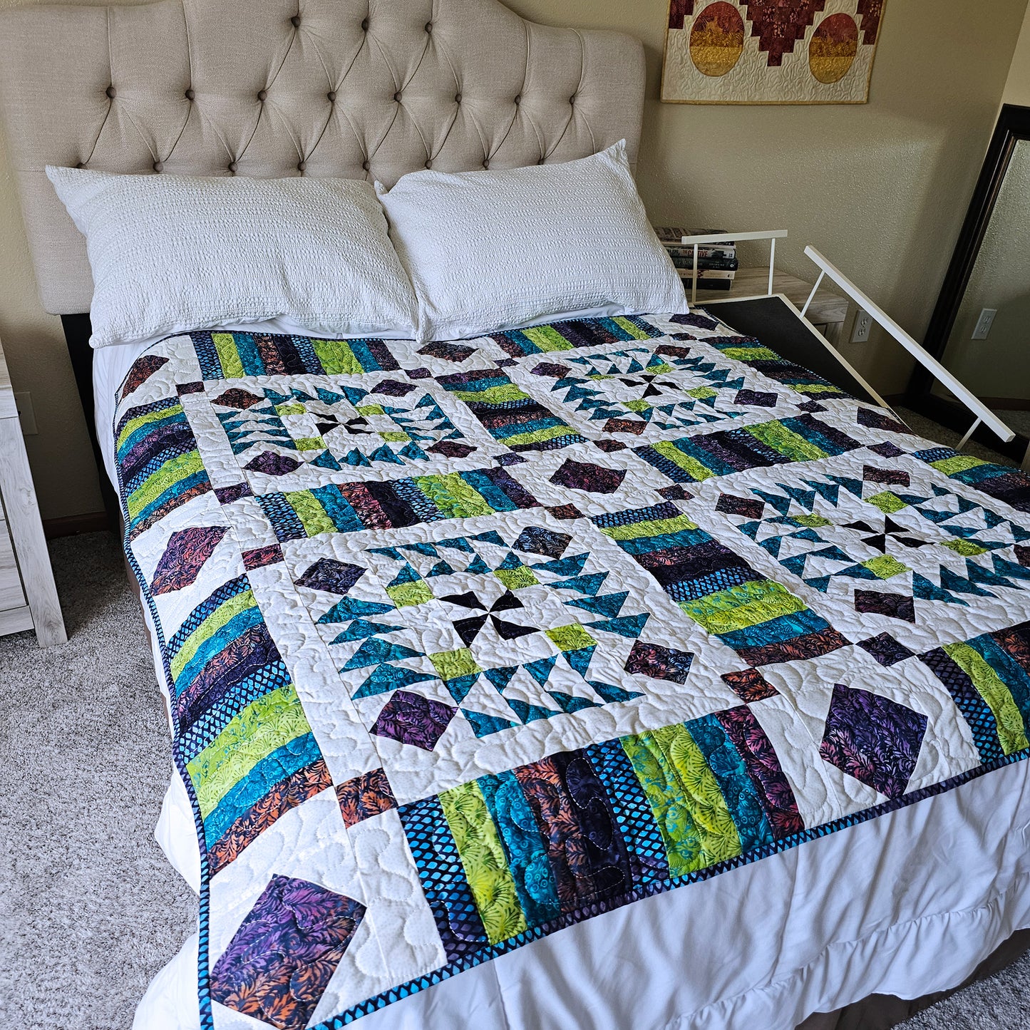 Vintage Flair quilt blues