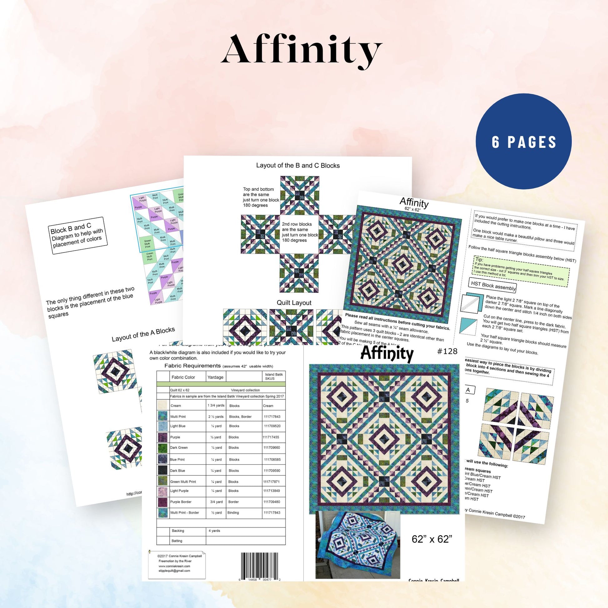 Affinity quilt pattern pdf