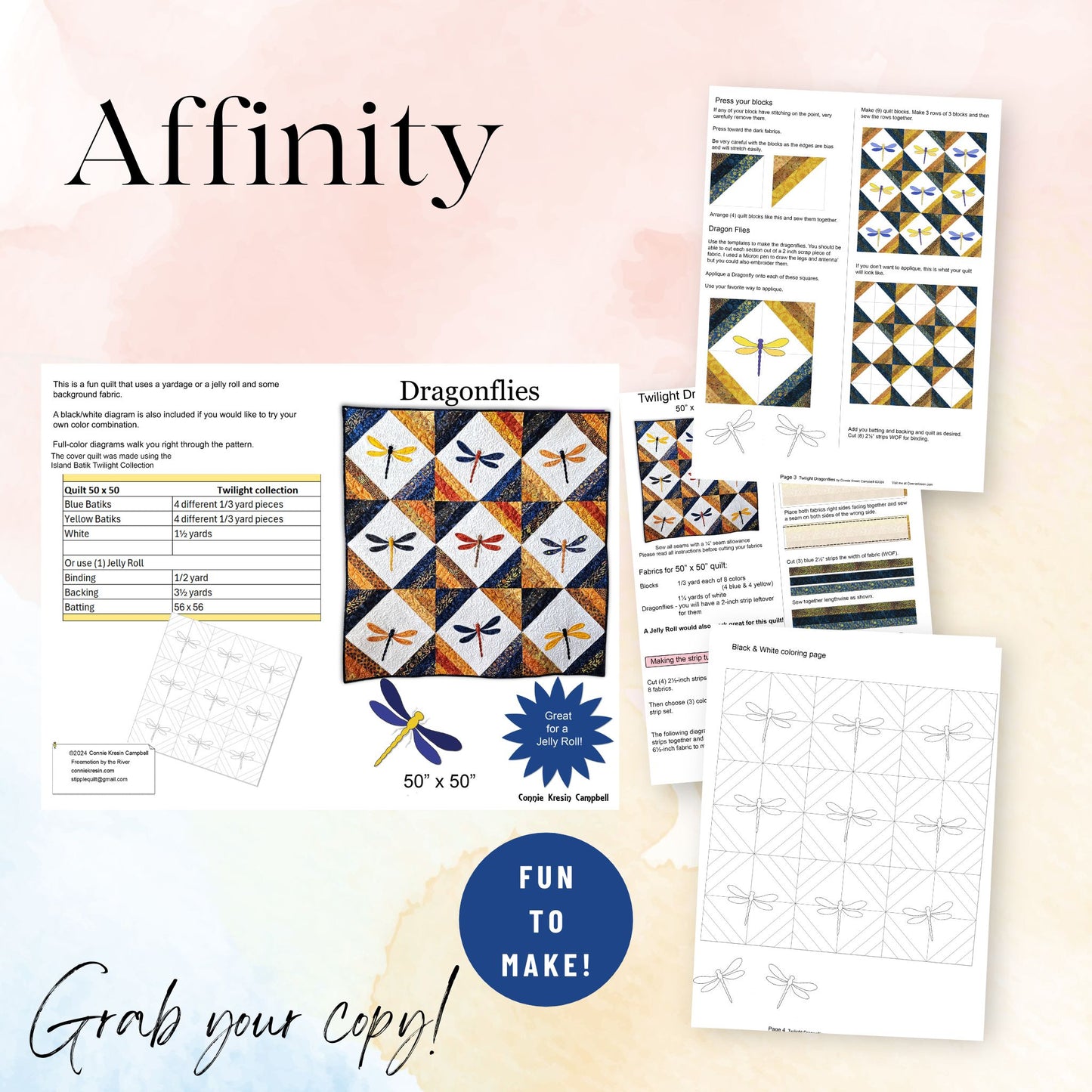 Affinity quilt pattern pdf