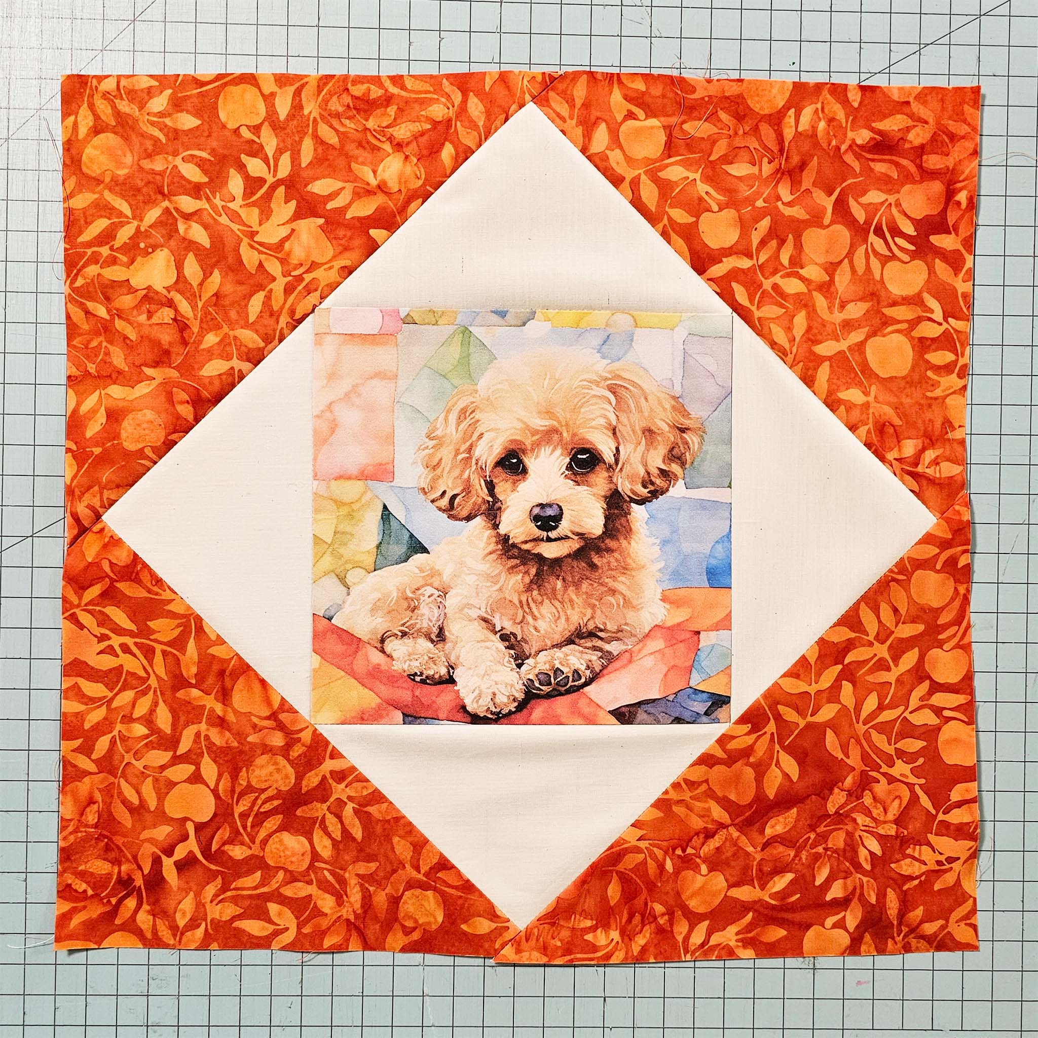 Diamond in a Square Quilt Block Connie Kresin Campbell