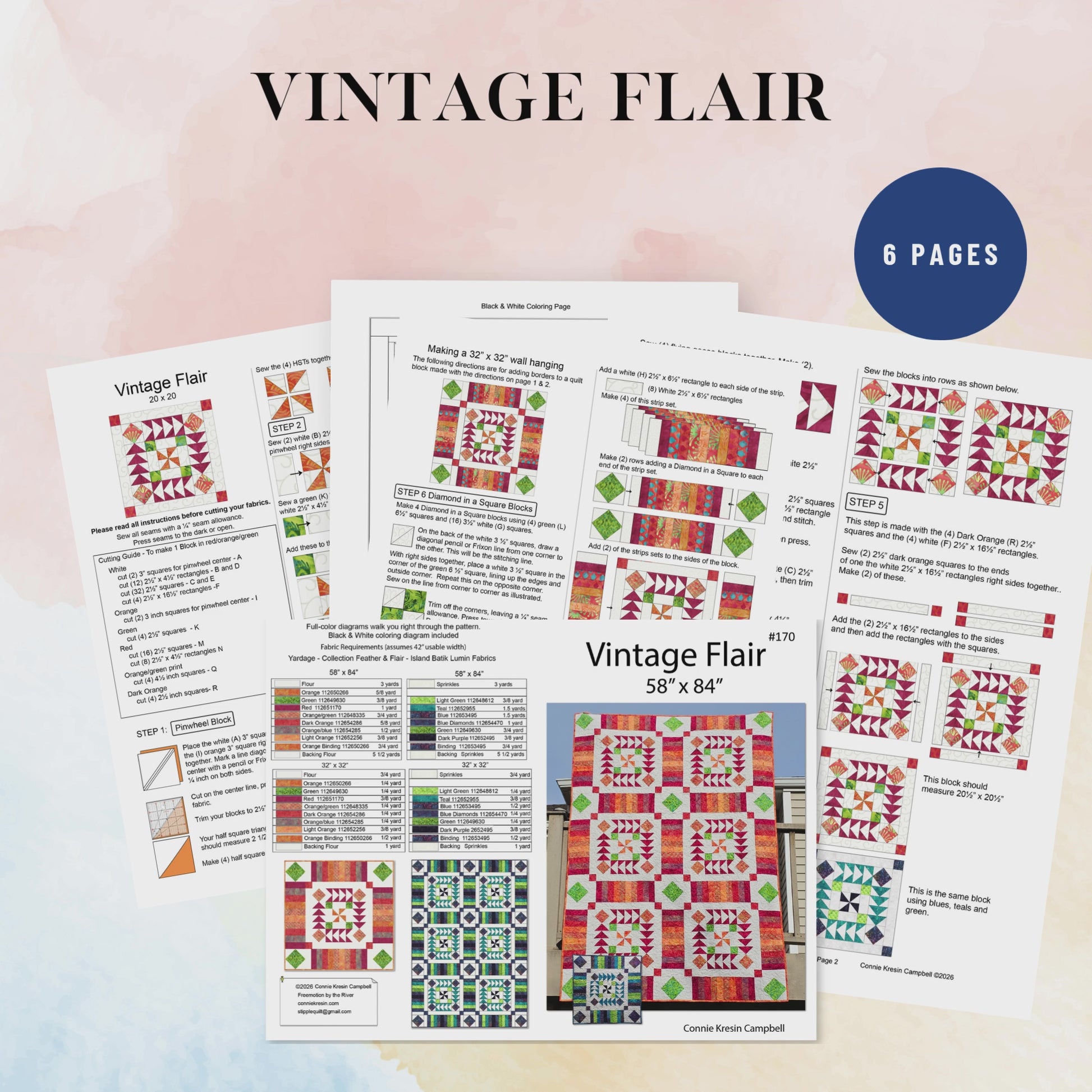 Vintage Flair quilt pattern