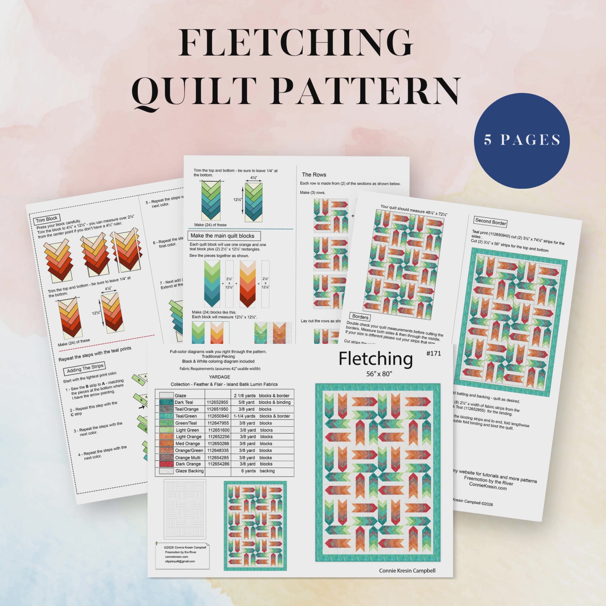 Fletching quilt pattern