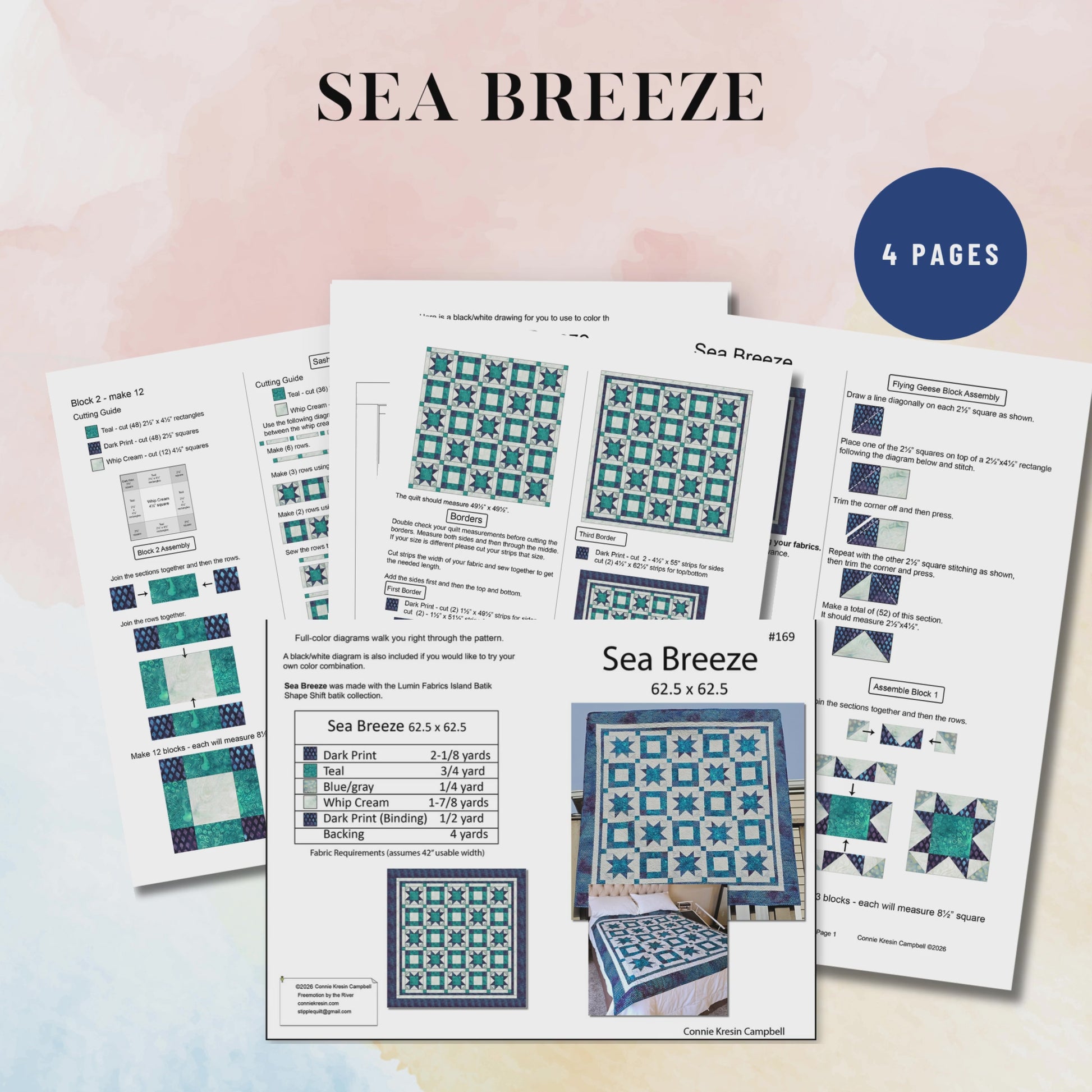 Sea Breeze quilt pattern