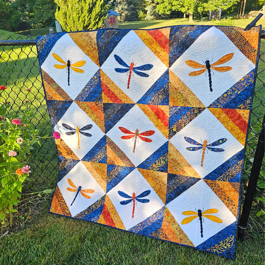 Dragonflies quilt pattern