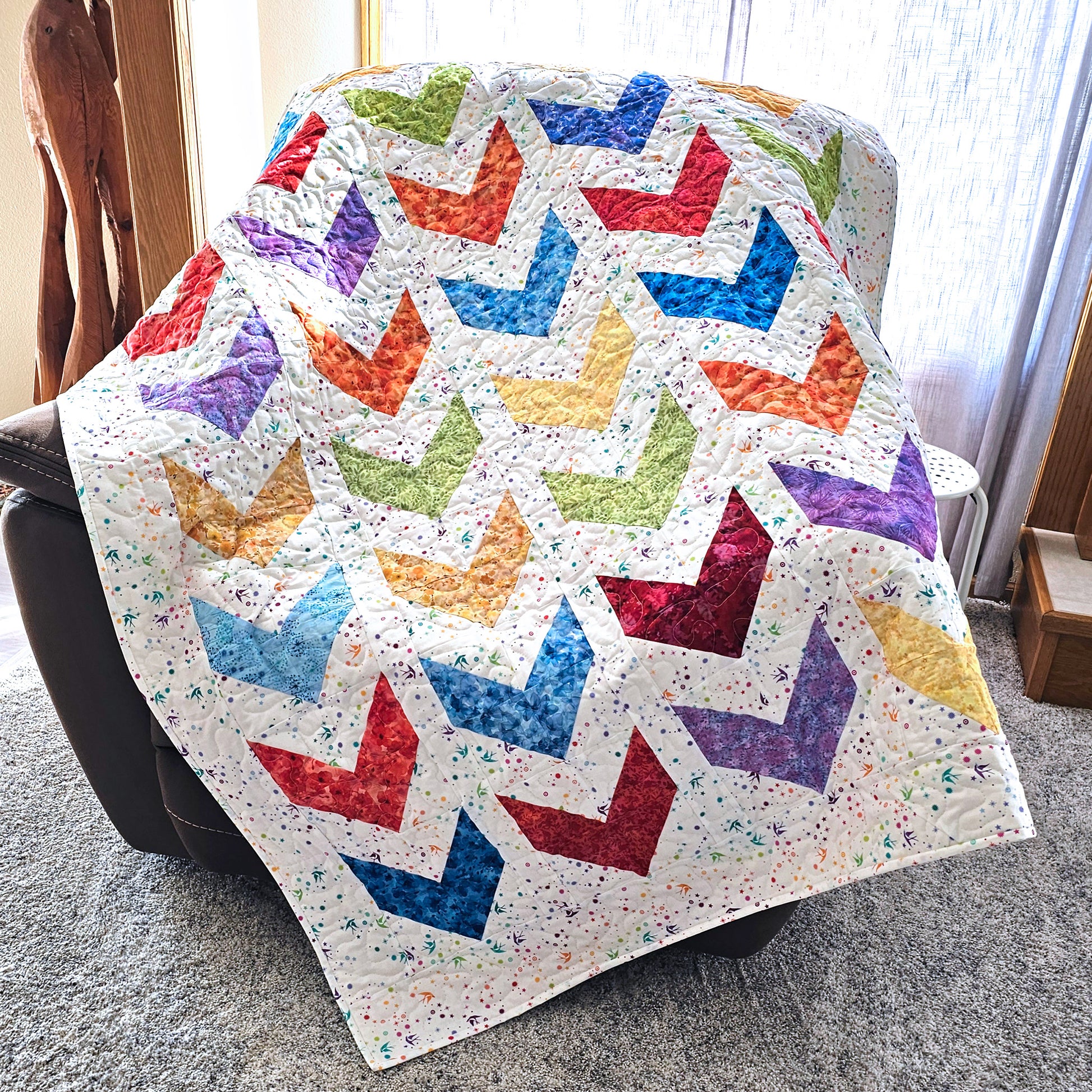 Twizzle quilt pattern by Connie Kresin
