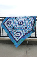 Affinity quilt pattern The pattern uses simple half square triangles and squares. I have rated it as intermediate as you will want to carefully create the blocks following the diagrams in the pattern
