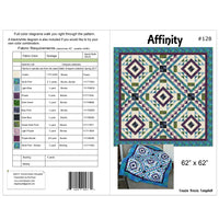 Affinity quilt pattern cover with yardage