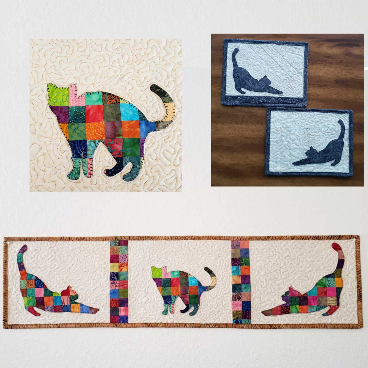 Applique Patchwork Cat pattern