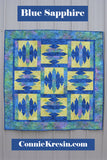Blue Sapphire quilt pattern is fast and easy to make using the templates provided