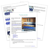 Dark Blue Rail Fence Table Runner PDF
