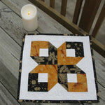 Box quilt block table topper