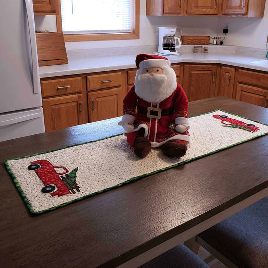 Christmas Truck Table Runner