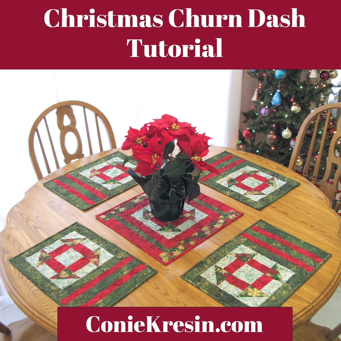 Christmas Dash Table Toper  and placemats pdf