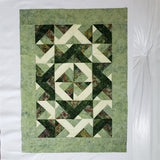 Diagonal Strips Baby Quilt
