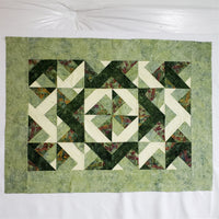 Diagonal Strips Baby Quilt