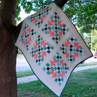 Flying Nines baby quilt tree