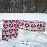 Heart Baby Quilt and table runner