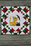 Kitty Kitty a cute applique quilt pattern, that has full size applique templates and full color diagrams to walk you through each step of the quilt. 