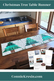 Large Christmas Tree Table Runner PDF